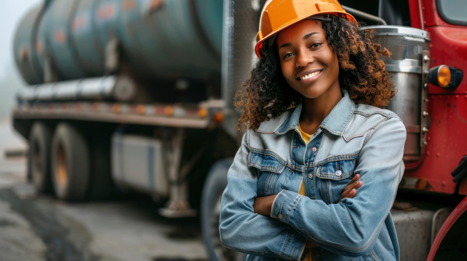 Forklift loading cargo